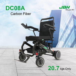 Silla de ruedas eléctrica plegable de carbono ligero motorizada Prower, caja de cartón de Metal negro, accesorios para silla de ruedas Ce, fibra de carbono - Product Image 2