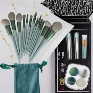 Kits de Maquillaje Profesional, Brochas Planas y en Forma de Abanico, Base, Corrector de Cejas, Juego de Sombras de Ojos para Rostro, Delineador de Ojos, Lápiz de Cejas - Product Image 3
