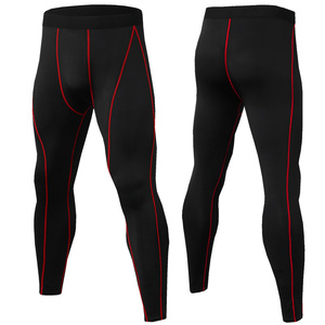 Correr Logotipo personalizado Ropa deportiva Fitness <span class=keywords><strong>Crossfit</strong></span> Correr Deporte Femm Fitness <span class=keywords><strong>Pantalones</strong></span> para deportes Medias Hombres Legging de compresión - Product Image 2