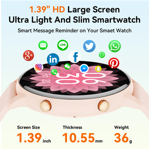Smart Watch <b>Bluetooth</b> Calling, BLE5.2 IP67 Waterproof Fitness Tracker, Real-time Heart Rate Multi-Sport - Product Image 3