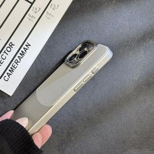 Fundas Protectoras para Teléfono Móvil con Bloques de Color de Franela, Magnéticas, Metálicas, con Orificio Grande, para 15/14 <span class=keywords><strong>Pro</strong></span> <span class=keywords><strong>Max</strong></span>/13 - Product Image 4