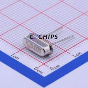 KUS250001510 Crystal (Passive) HC-49S Crystal Oscillator Through Hole Crystal Oscillator 25MHz 10ppm 15pF - Product Image 1