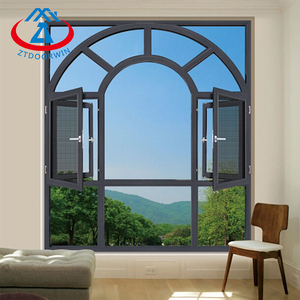 Zhtdoors ARC thiết kế đôi cửa sổ cửa sổ uPVC nhôm cửa sổ 50ft Giá vật liệu cho nhà - Product Image 4