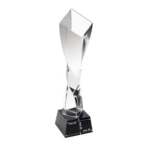 Trofeo in Cristallo con Stampa UV, Medaglia in Vetro 190X70X70 con Base 70X70X40 per Omaggi Fieristici - Product Image 2