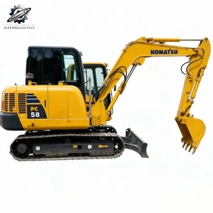 Used Komatsu58 MiniCrawler Excavator 5Ton 0.2m³<b>Bucket</b> Original Japan Brand <b>Small</b> Construction Excavator Low Hours Good Condition - Product Image 1