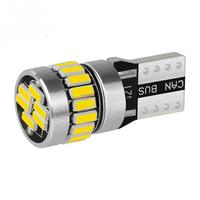 Lumière LED de positionnement pour voiture T10 4014 24SMD avec décodage Canbus W5W pour éclairage de cabine et plaque d'immatriculation 12V 1.8W