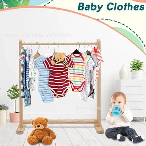 Wooden <b>Clothes</b> <b>Rack</b> For Baby Clothing Storage Organizer Standing Type Rectangle Shape Durable Design - Product Image 1
