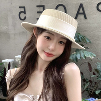 Mode filles large bord paille Fedora chapeau femmes fête Panama casquette Cowboy Style chapeaux plage soleil chapeau