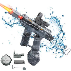Электрический водяной пистолет-игрушка «УЗИ» из пластика, автоматический, летний тренд 2026 года, для игр на открытом воздухе, на пляже и в бассейне, модный набор для детей - Product Image 1