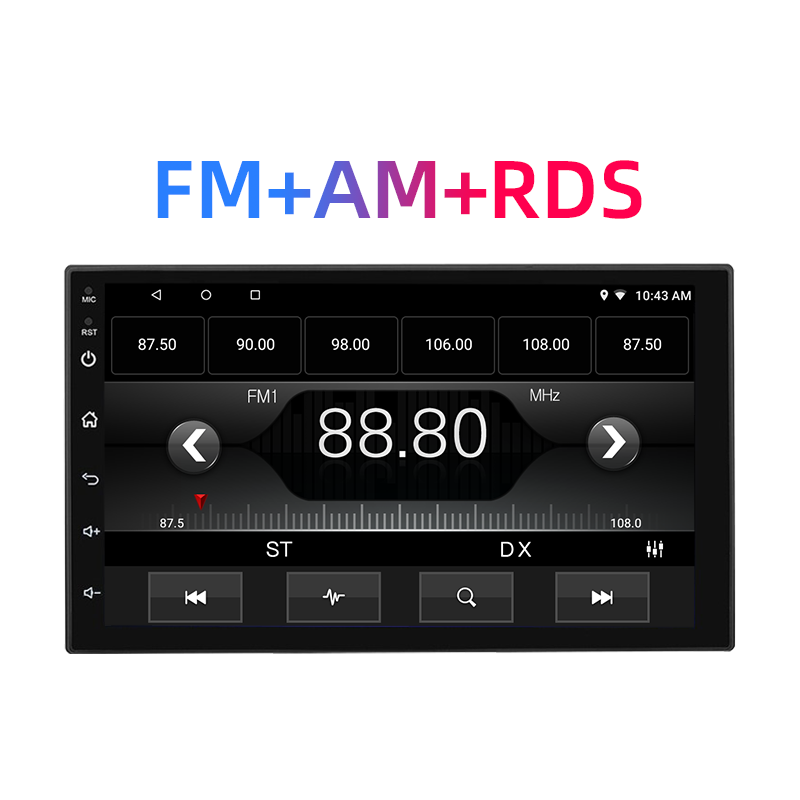 Универсальный автомобильный DVD-плеер с сенсорным экраном 10,1 дюйма, автомобильный видеоплеер MP4, радиоприемник с дистанционным управлением и Wi-Fi mirror link MP5