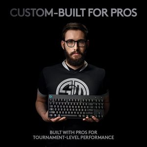 Clavier de jeu mécanique Logitech G PRO TKL, interrupteurs de touches bleus <span class=keywords><strong>GX</strong></span>, LIGHTSYNC RGB, portable, sans clavier numérique, détachable, micro - Product Image 2