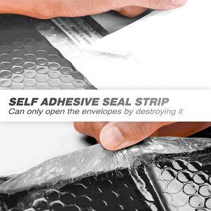 Zgcx bong bóng màu đen mail túi kết dính mạnh mẽ lớn Bong Bóng giấy không thấm nước Túi bưu phẩm bong bóng màu đen tùy chỉnh Poly bưu phẩm - Product Image 3