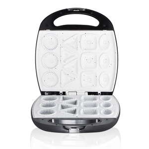 เครื่องทำบิสกิต AKANE 1400W เครื่องทำขนมหวานแบบกดพร้อมแม่พิมพ์หลากหลายรูปแบบ ร้อนเร็ว เครื่องใช้ในครัว เครื่องทำเค้กแบบสองถาด - Product Image 4