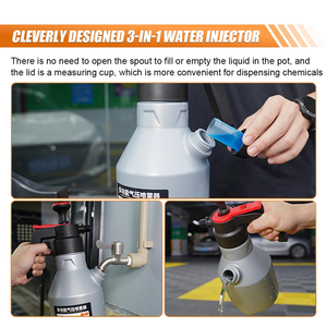 Manual Air Nozzle High-Pressure 3000psi Pump Spray Bottle 2.0L Large Capacity Garden Use Portable Foam <b>Sprayer</b> E38 - Product Image 6