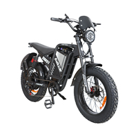 Vélo électrique Enduro 20 pouces, motocross, moteur 60V 2000W, VTT électrique tout-terrain pour adulte, style vintage, avec pneus larges