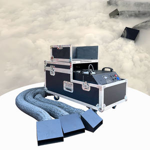 DMX/リモートコントロール3チューブスモークマシン3000wステージディスコDjパーティーショー屋内低ライシングフォグマシン結婚式パーティー用 - Product Image 1