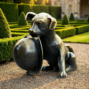 Statuette <span class=keywords><strong>de</strong></span> <span class=keywords><strong>moine</strong></span> contemplatif en bronze - Statue d'art religieux personnalisable avec finition polie et moulage 3D - Product Image 3