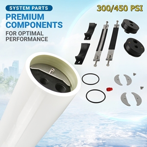 Good Quality 4inch 4021 4040 End Port 300-1200psi Fiberglass FRP <strong>Membrane</strong> Pressure Vessel RO Water Treatment - Product Image 5