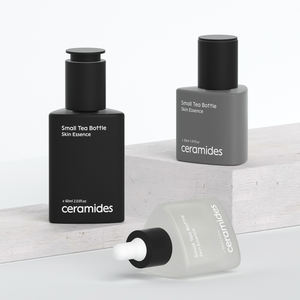 Emballage de sérum cosmétique de luxe 30 ml, flacons en verre uniques avec bouton-poussoir givré, flacons compte-gouttes pour huile essentielle - Product Image 2