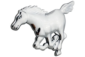 Insignias Personalizadas de Plástico ABS de Alta Calidad, Adhesivos con Logotipo de <span class=keywords><strong>Caballo</strong></span> para Automóviles, Galvanoplastia - Product Image 3