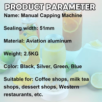 Machine de scellage manuelle de haute qualité pour canettes de thé au lait à ouverture facile de 330 ml/500 ml – Idéale pour les salons de thé et les cafés