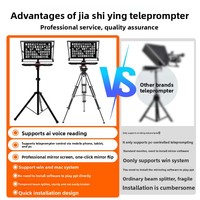 [Teleprompter Intelligente AI con Lettura Vocale] JiaShiYing JS20Plus per Fotocamera DSLR, Schermo Grande da 20 Pollici, Controllo Wireless Professionale