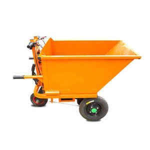 Carretilla Eléctrica de Acero Amarilla, de Cuatro Ruedas, Cerrada, para Transporte de Materiales Industriales, con Recubrimiento en Polvo, Diseño Duradero - Product Image 2