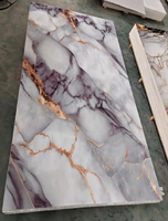Lámina de PVC de Alto Brillo con Efecto Mármol, Panel de Pared Flexible, Impermeable y Resistente a los Rayos UV, Panel Decorativo para Interiores de Duchas y Proyectos Hoteleros