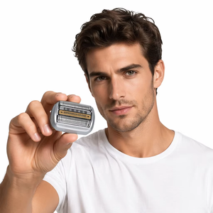 หัวโกนหนวดไฟฟ้าแบบชาร์จ USB สำหรับเปลี่ยน ใช้กับ <span class=keywords><strong>Braun</strong></span> <span class=keywords><strong>Pro</strong></span> 94M ตัวเครื่องเคลือบทองแท้ ใช้ได้ทั้งใบหน้าและลำตัว กันน้ำ - Product Image 3