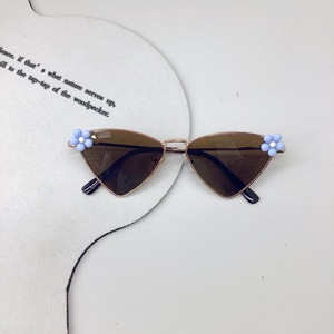 New Fashion Sunglasses for Girls High Quality UV Protection Sunshade DIY Flower Printed <strong>Baby</strong> <strong>Glasses</strong> with Alloy Wooden <strong>Frames</strong> - Product Image 6