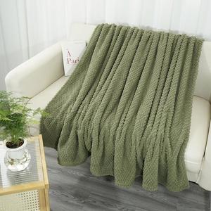 Couverture en polaire pelucheuse extra large pour canapé, couvertures jacquard douces et chaudes pour toutes les saisons, légères et confortables - Product Image 2