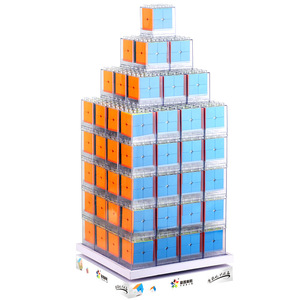 Ensemble de blocs de construction 3x3 Rubik's Cube Thème Macarons pour enfants et étudiants, jouet éducatif stimulant le cerveau, âge 8-13 ans - Product Image 2