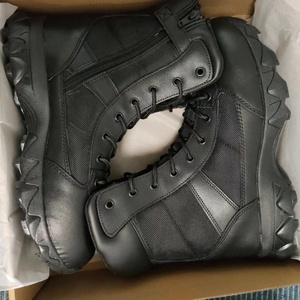 TSB12 High Quality Customized <b>Black</b> Outdoor <b>Working</b> <b>Boots</b> 1000D Oxford Fabric Sleeves with Side Zip - Product Image 1