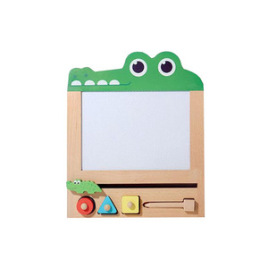 Tavolo da <span class=keywords><strong>disegno</strong></span> in legno <span class=keywords><strong>coccodrillo</strong></span> per bambini con penna timbri - Product Image 1