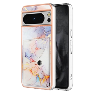 สําหรับ Google Pixel 8/8 Pro/9 Pro กระเป๋าสตางค์ฝาหลัง,หินอ่อนออกแบบกรณีบัตรเครดิตสําหรับ Google Pixel 8A - Product Image 2
