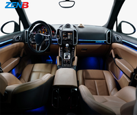 Accessoires d'éclairage néon pour l'intérieur de la voiture, lumières LED pour voiture, éclairage d'ambiance multicolore pour Porsche Cayenne 2017-2023