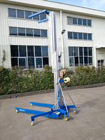 Lève-matériaux portable en aluminium de 200 kg à commande par treuil