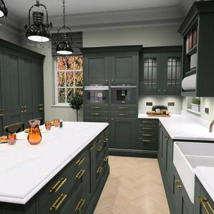 Shaker Solid Mahgany Wood Kitchen Cabinet