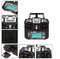 Control Remoto Inalámbrico Original Flysky FS-i6 2.4G 6CH AFHDS 2A, Kit de Sistema de Radio para Helicóptero RC, Planeador, Hobby, Piezas para Construcción DIY