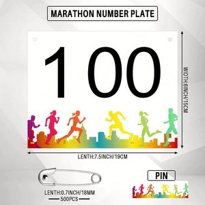 Personalised Running Race Bib Numbers 5K 10K Half Marathon Full Colour Fabric One Sided Race Bibs Runner Tag Race Bib Numbers - Product Image 3