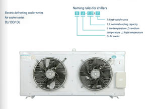 Unidad de refrigeración de almacenamiento de cámara frigorífica Condensador 5P Radiador de evaporador con aletas de agua fría refrigerado por aire - Product Image 4