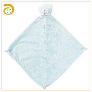 Manta de seguridad para bebé, manta de apego, juguete relajante, manta de abrazo, oso de peluche, zorro de peluche, juguete para bebé, manta con esquinas anudadas - Product Image 1