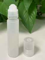 Flacon roll-on de 10 ml, flacon en plastique avec bille roulante, flacon de déodorant, fabrication en usine