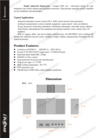 Switch Industrial OEM/ODM de 4 Puertos 10/100M Sin Administración para Montaje en Riel DIN con 2xSFP, IP40, Entrada 12-57Vdc, -40~75°C ℃   CE FCC para Redes de PLC/Sensores