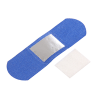 Pansement adhésif stérile détectable par métal, bleu, non résistant à l'eau, certifié sécurité, à usage médical, emballage facile à ouvrir, coussinet anti-adhésif