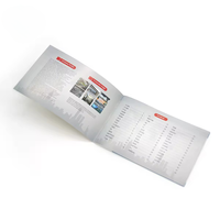 Brochure publicitaire personnalisée, impression numérique directe d'usine, format sur mesure, finition de surface, livre publicitaire
