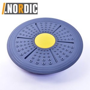 Tabla de equilibrio de oscilación de altura ajustable, superficie redonda antideslizante acanalada de 40cm, rotación de 360 grados, fisioterapia, terapia de rehabilitación y postura - Product Image 4