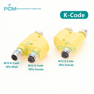 H-Splitter M12 <span class=keywords><strong>K</strong></span>-coded อะแดปเตอร์กำลัง5Pin Y Split เพศชาย-หญิง Coupler สำหรับอุตสาหกรรมอัตโนมัติ DeviceNet Fieldbus Motor IO - Product Image 2