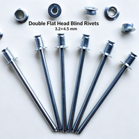 Rivets à double tambour multi-prise en acier zingué, rivets à queue cassable pour tôles, armoires et véhicules