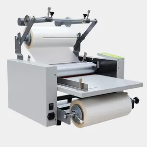 SG-L386 electric semi auto laminating machine with 380mm laminate width